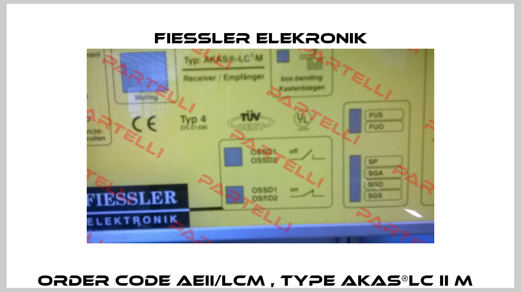 Order code AEII/LCM , type AKAS®LC II M   Fiessler Elekronik