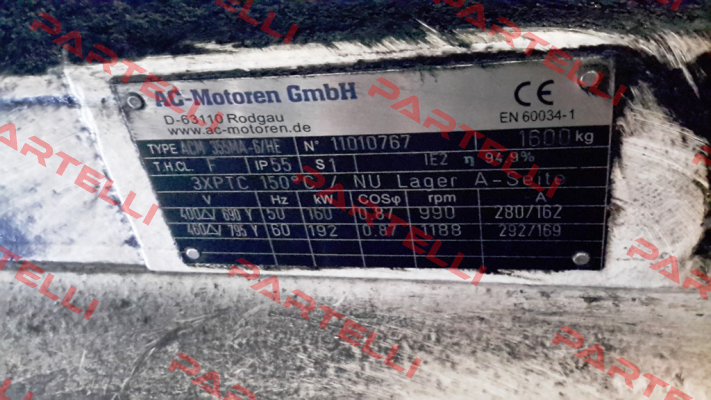 Type ACM 355 MA-6  AC Motoren