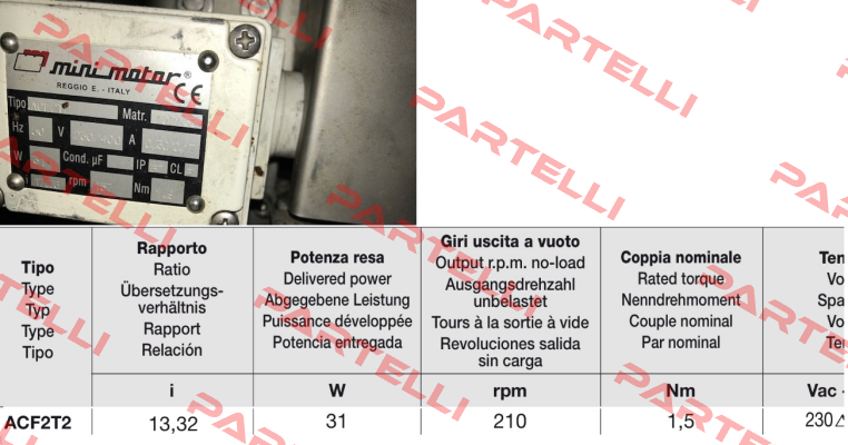 ACF2T2-B3 ohne Fuß-17,76 Minimotor