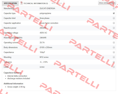MODXD-450-20 (416.46.3260)  Ducati