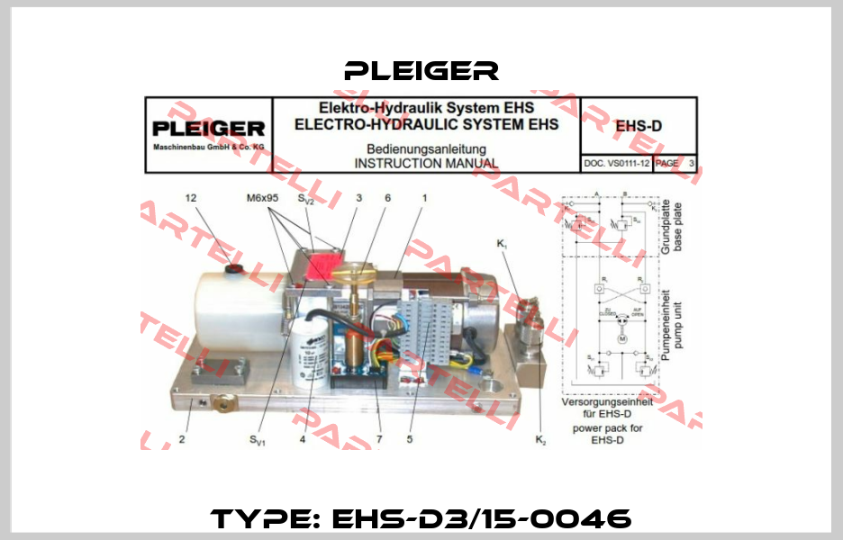 Type: EHS-D3/15-0046 Pleiger