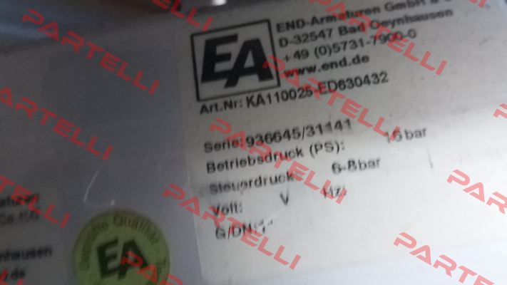 KA110025-ED630432  End Armaturen