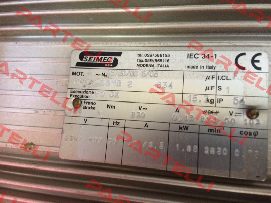 HPEV 63 MB 2 230.400-50 B34  Seimec (Rossi)