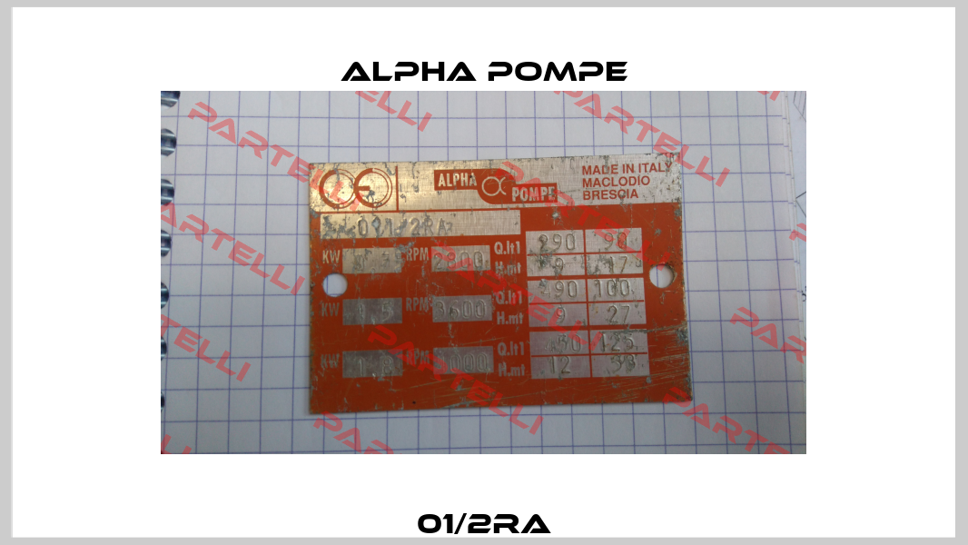 01/2RA Alpha Pompe