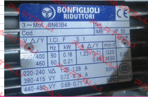 BN 63B 4 B5 Bonfiglioli