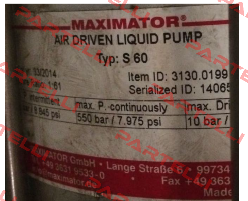 GBH 108 CODE:R154.02.01  Maximator