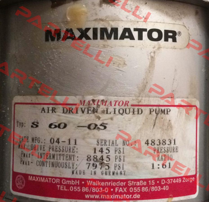 S60 / 3130.0199 Maximator