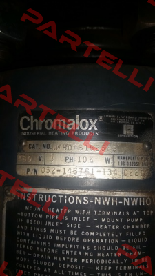 CAT.NO. NW H0-61525E3 Chromalox