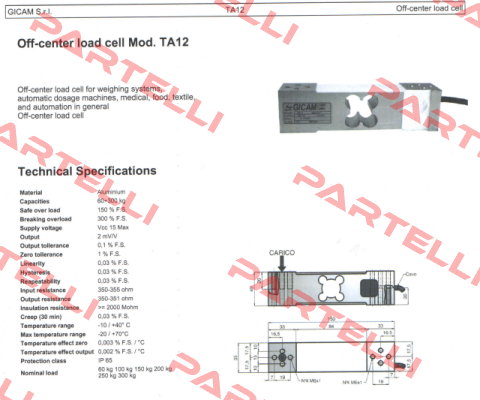 C-TA12-0100K-1 /Model TA12 Gicam