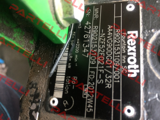 Spare part list for R902153109  Rexroth