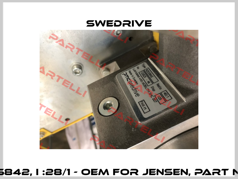 typy 92535842, I :28/1 - OEM for Jensen, Part nr: 101043-13 Swedrive