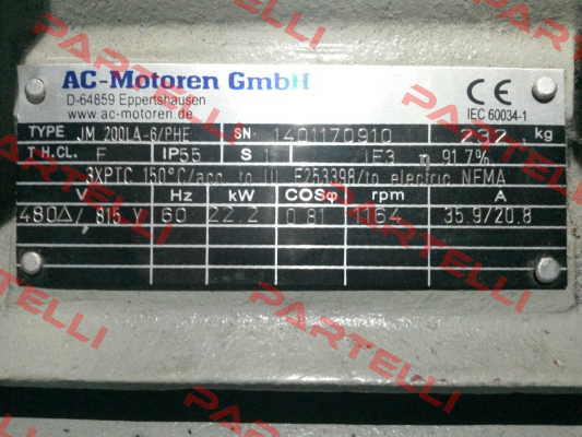 ACM 200 LA-6/PHE  AC Motoren