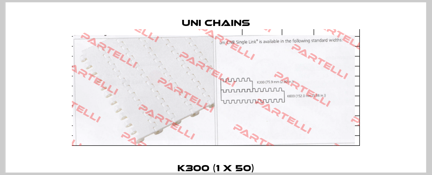 K300 (1 x 50) Uni Chains
