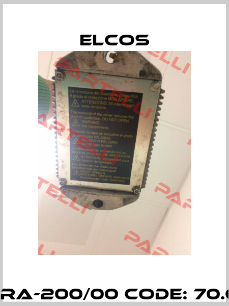 Typ RA-200/00 Code: 70.61.02 Elcos