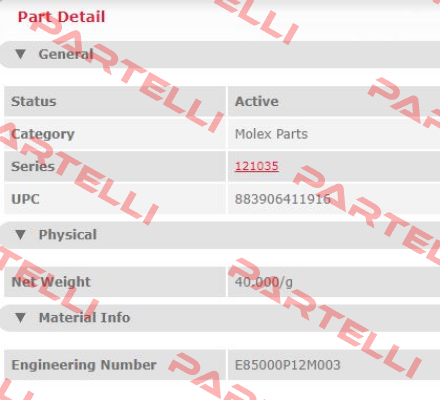 E85000P12M003  Molex