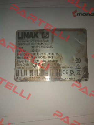 Type: 3211P0-1020042X   It.Nr. 321003 OEM  Linak