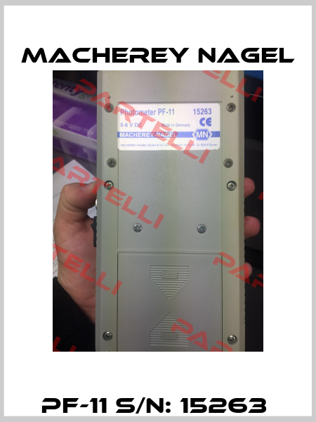 PF-11 S/N: 15263  Macherey Nagel