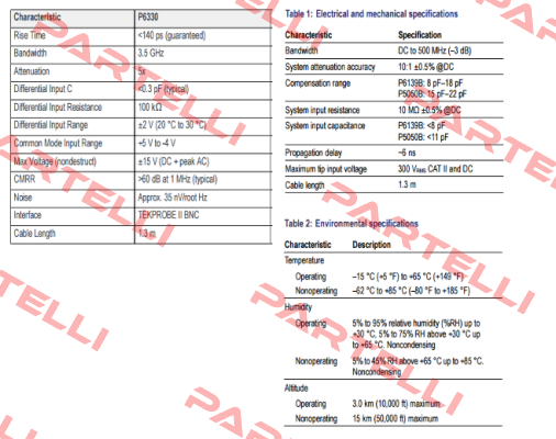 P6330 - obsolete, to find a replacement please specify the model of the oscilloscope Tektronix