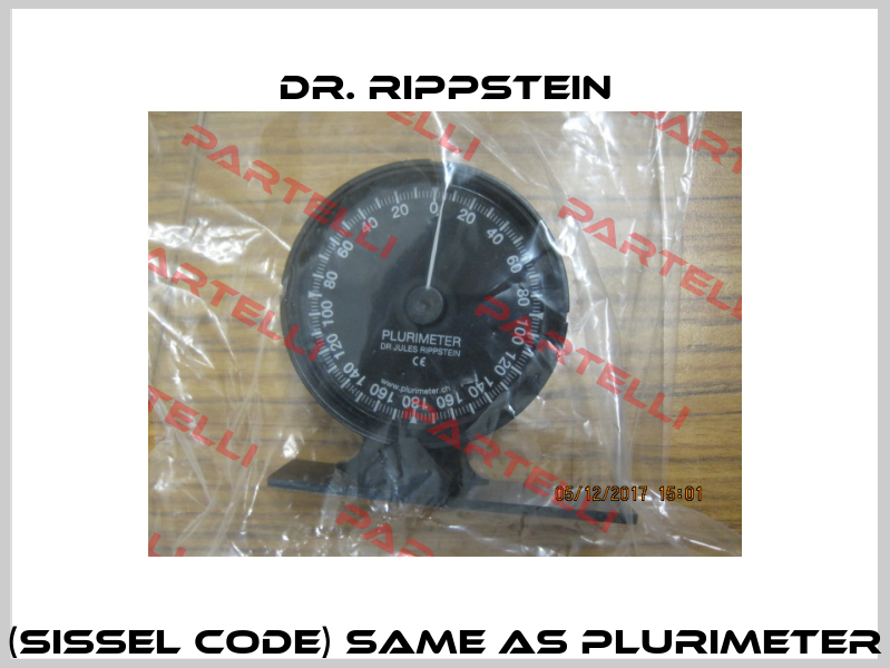 I014 (AMK code) same as 1201 (Sissel code) same as PLURIMETER (manufacturer reference)  Dr. Rippstein