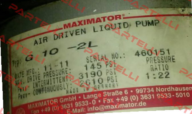 G 10-2L  Maximator