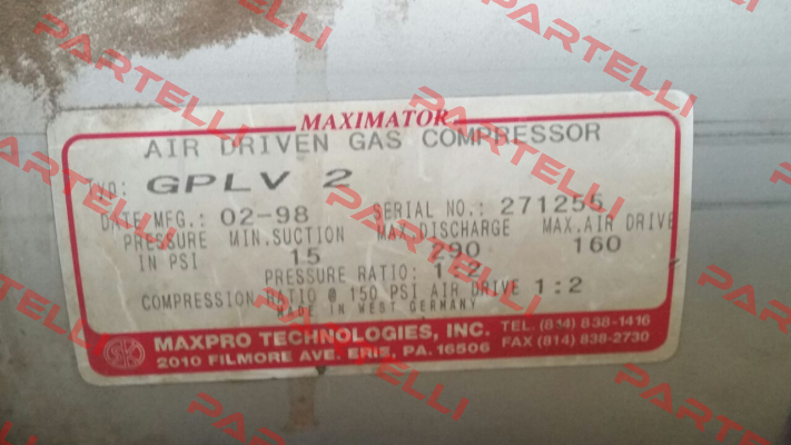 3220.0327 Maximator