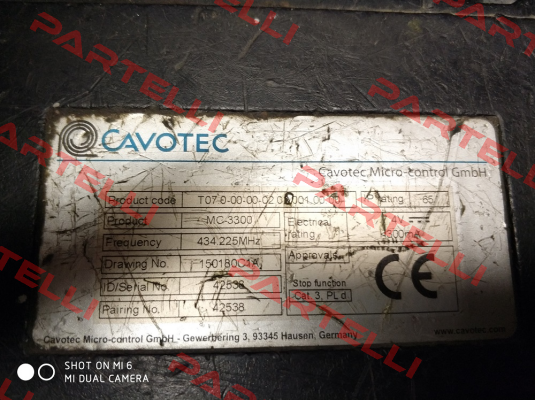 MC 3300 - OEM Cavotec