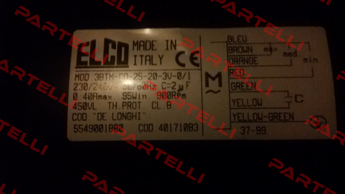 3BTM-C0-25-20-3V-0/1 Elco