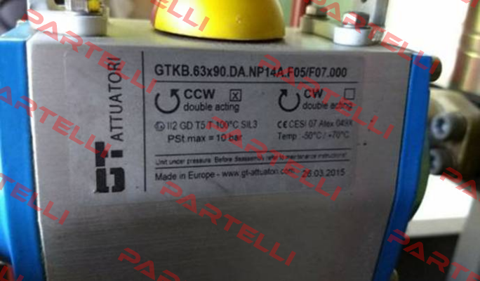 GTKB.63x90.DA.NP14A.F05/F07.000 GT Attuatori