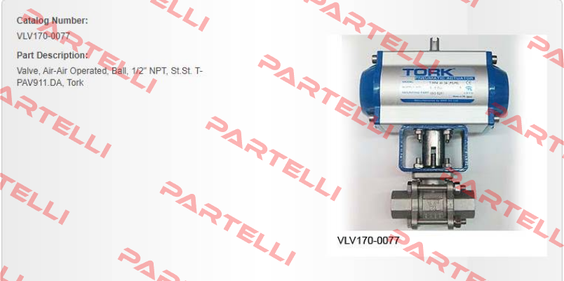 VLV170-0077 Tork