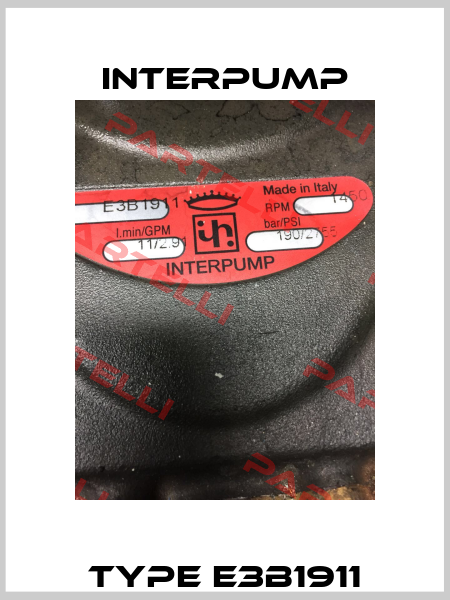 Type E3B1911 Interpump