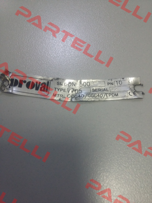 Type: V705 GGG40/GGG40/EPDM DN500  Proval