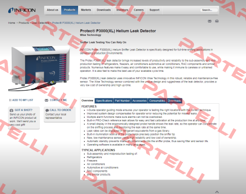 520-003  / type P3000XL Inficon