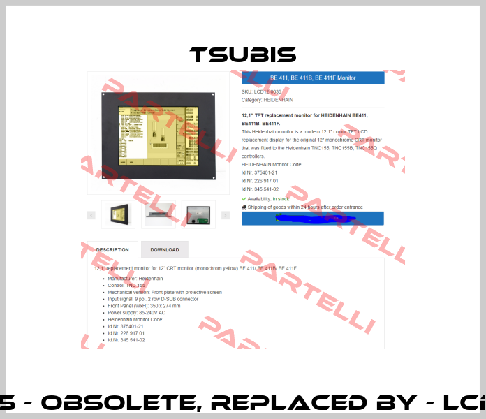 LCD12-0035 - obsolete, replaced by - LCD12-0035c  TSUBIS