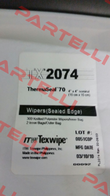 TX2074 (pack 6000 pcs)  Texwipe