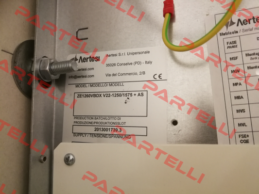 Zefiro 1250/1260  ,   40171656/3BTB7045A0/1 Aertesi