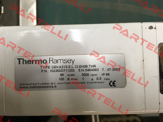 102350D711202  OEM  Thermo Ramsey