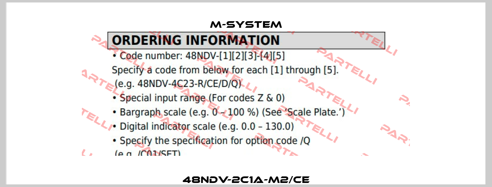 48NDV-2C1A-M2/CE M-SYSTEM