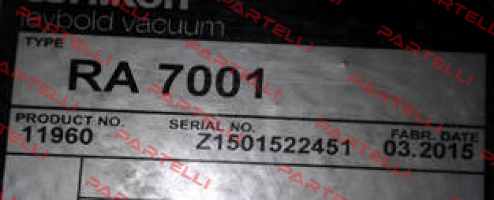 RA 7001 Leybold
