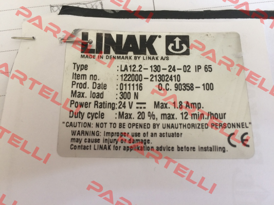 LA12.2-130-24-02 IP65 Linak