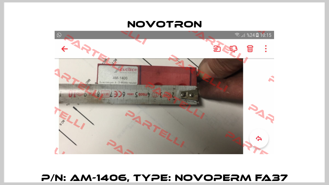 P/N: AM-1406, Type: NOVOPERM FA37 Novotron