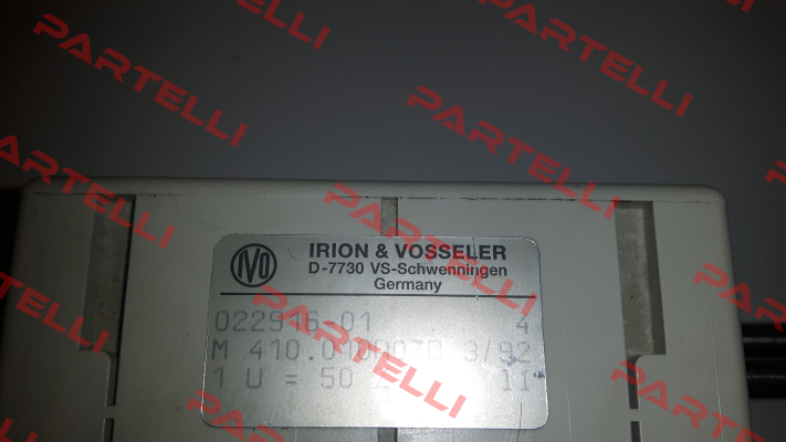 M 410.010A07F	  Irion-Vosseler