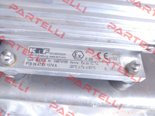 Type: M43EX Nr: 04874165 (PTB 09 ATEX 1074 X) KNF