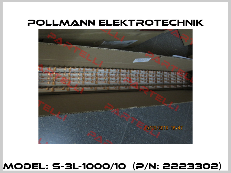 Model: S-3L-1000/10  (P/N: 2223302)   Pollmann Elektrotechnik