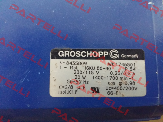 Nr: 8435806 WK 1746501  Groschopp