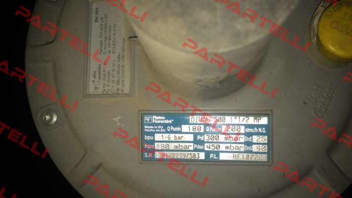 PNo.FM0996334000B, Type KIT DIVAL 500 MP From 21/04/08 Pietro Fiorentini