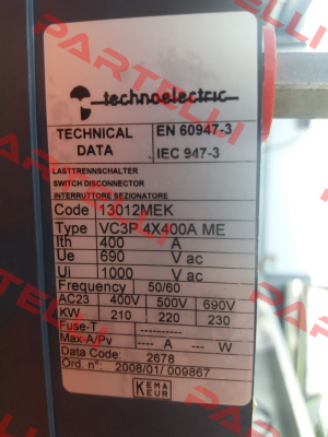 13012MEK  Technoelectric