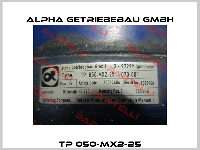  TP 050-MX2-25  Alpha Getriebebau GmbH