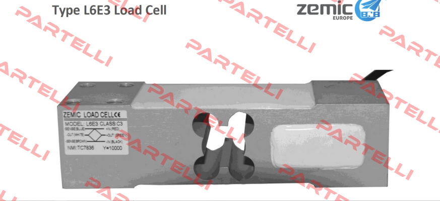 P/N: 1060610, Type: L6E3-C3-100kg-3G, Y= 10000 ZEMIC