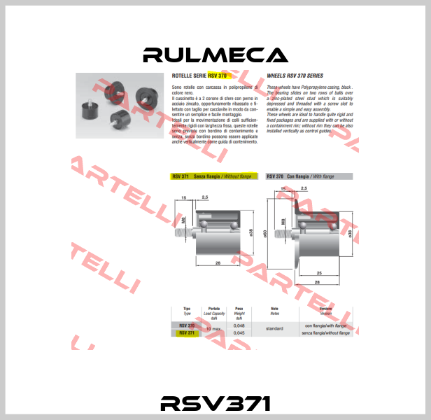 RSV371 Rulmeca