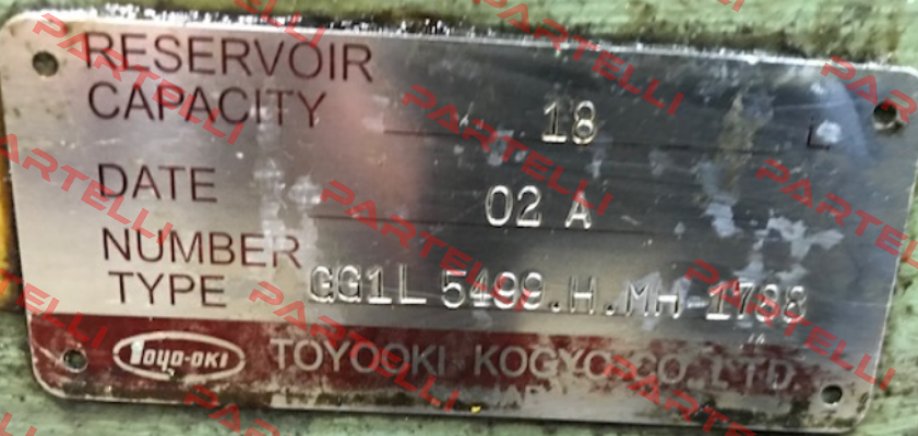 GG1L5499.H.MH-1788 OEM   JTEKT FLUID POWER SYSTEMS CORPORATION (ex. Toyooki)